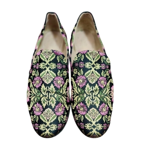 Lewit Brocade Smoking Slippers Flats Size EU 38/US 7.5 - Picture 4 of 14
